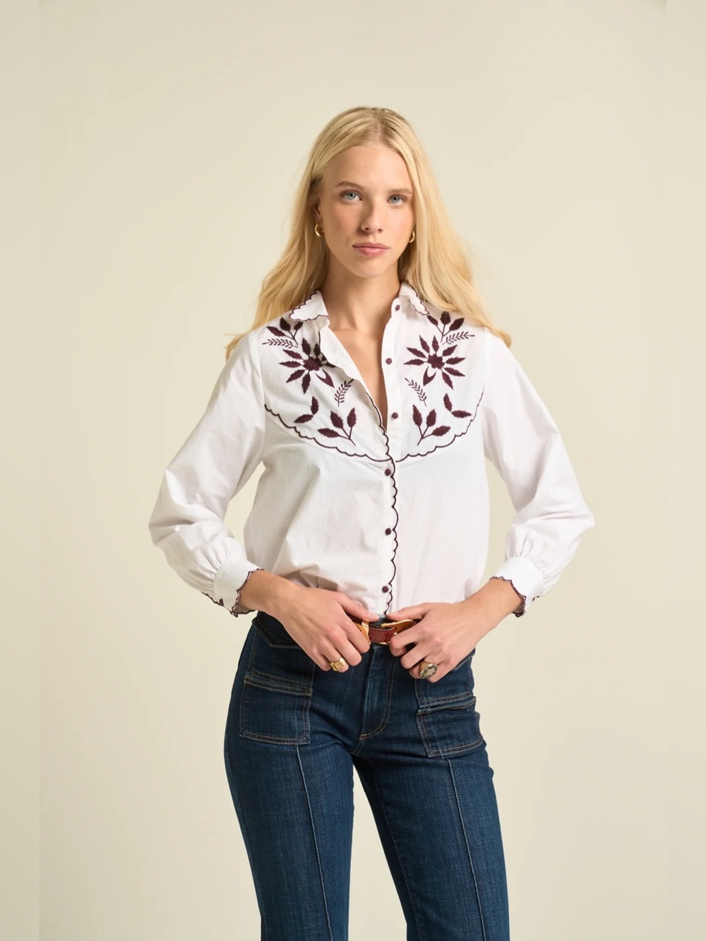 Sonmer Amelia Blouse Ecru